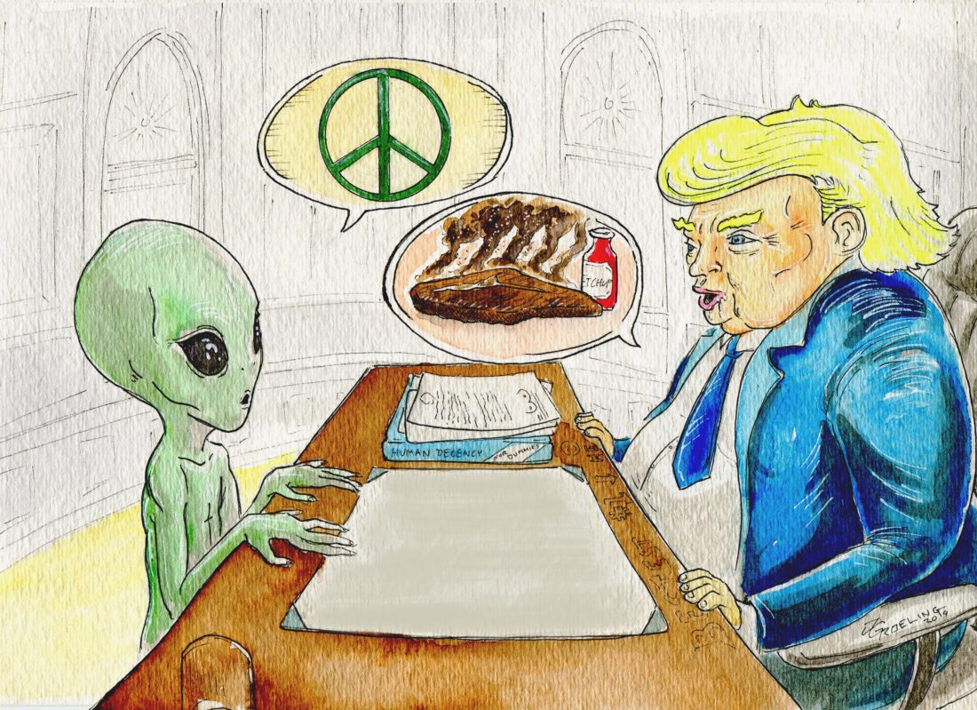 HUMOR & SATIRE: Alien Encounters Trump
